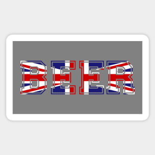 Union Jack (UK) Beer Flag Sticker